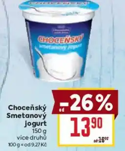 Billa Choceňský Smetanový jogurt nabídka