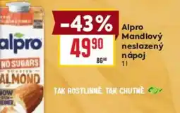 Billa Alpro Mandlový neslazeny nápoj nabídka