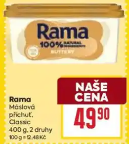 Billa Rama Máslová příchuť, Classic nabídka