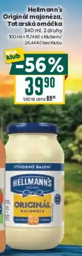 Billa Hellmann's Originál majonéza, Tatarská omáčka nabídka