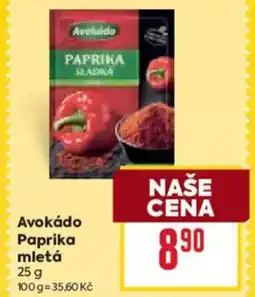 Billa Avokádo Paprika mletá nabídka