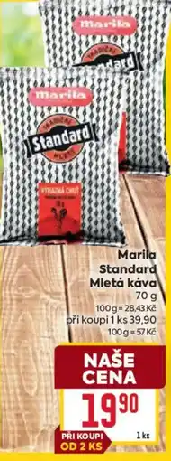 Billa Marila Standard Mletá káva nabídka