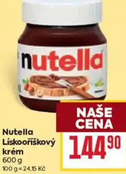 Billa Nutella Lískooříškový krém nabídka