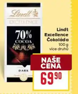 Billa Lindt Excellence Čokoláda nabídka