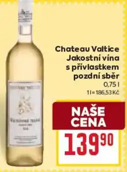 Billa Chateau Valtice Jakostní vína s přívlastkem pozdní sběr nabídka
