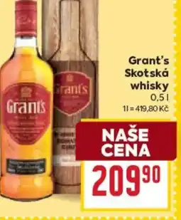 Billa Grant's Skotská whisky nabídka
