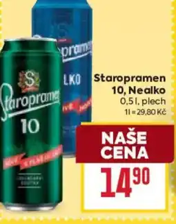 Billa Staropramen 10, Nealko nabídka
