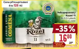 Billa Velkopopovický Kozel 11 nabídka