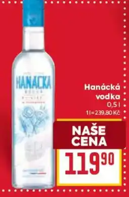 Billa Hanácká vodka nabídka