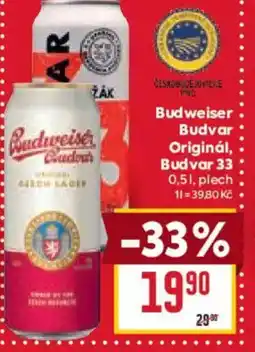 Billa Budweiser Budvar Originál, Budvar 33 nabídka