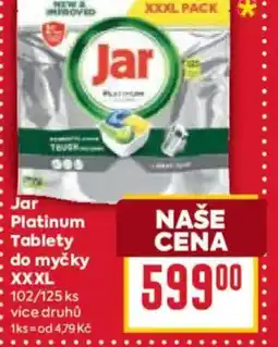 Billa Jar Platinum Tablety do myčky XXXL nabídka