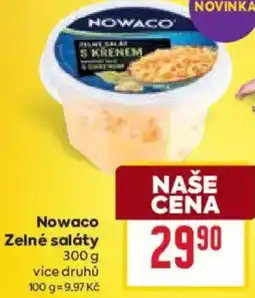 Billa Nowaco Zelné saláty nabídka