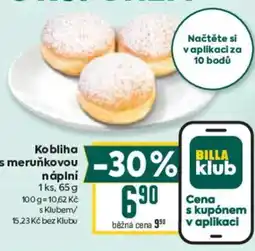 Billa Kobliha s meruňkovou náplní nabídka