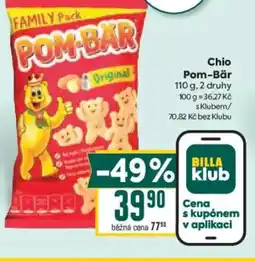Billa Chio Pom-Bär nabídka