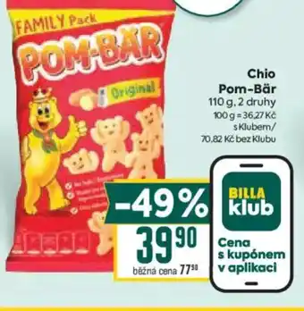 Billa Chio Pom-Bär nabídka