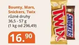 Potraviny CZ Bounty, Mars, Snickers, Twix nabídka