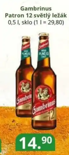 Gambrinus Patron 12 světlý ležák