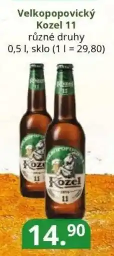 Potraviny CZ Velkopopovický Kozel 11 nabídka