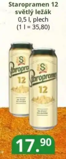Potraviny CZ Staropramen 12 světlý ležák nabídka