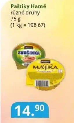 Potraviny CZ Paštiky Hamé nabídka