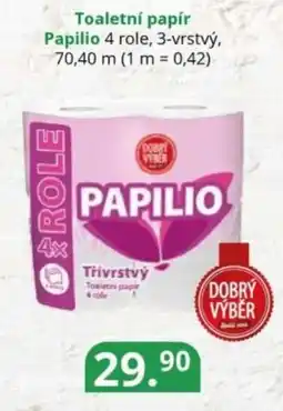 Potraviny CZ Toaletní papír Papilio nabídka