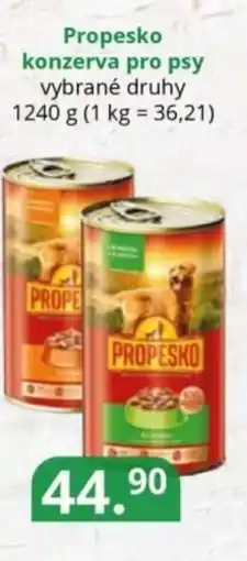 Propesko konzerva pro psy