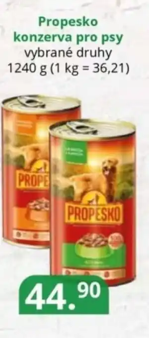 Potraviny CZ Propesko konzerva pro psy nabídka
