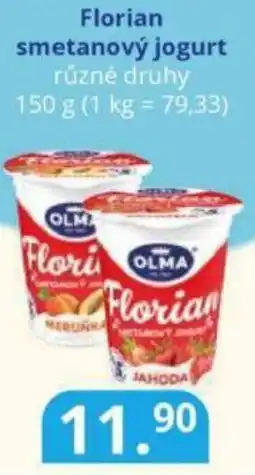Potraviny CZ OLMA Florian smetanový jogurt nabídka
