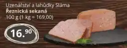 Potraviny CZ Uzenářství a lahůdky Sláma Řeznická sekaná nabídka
