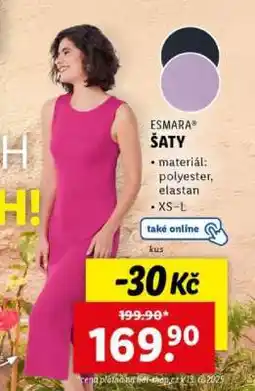 Lidl esmara ŠATY nabídka