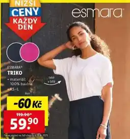 Lidl esmara TRIKO nabídka