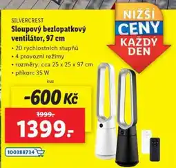 Lidl SILVERCREST Sloupový bezlopatkový ventilátor, 97 cm nabídka