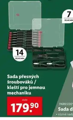 Lidl Sada přesných šroubováků / kleští pro jemnou mechaniku nabídka