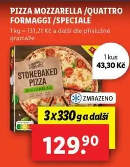Lidl PIZZA MOZZARELLA /QUATTRO FORMAGGI /SPECIALE nabídka