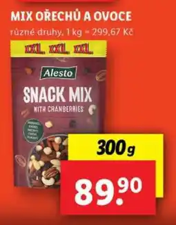 Lidl Alesto Snack Mix with Cranberries nabídka
