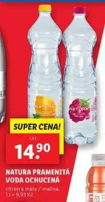 Lidl NATURA PRAMENITÁ VODA OCHUCENÁ nabídka