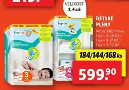 Lidl Dětské pleny Lupilu nabídka