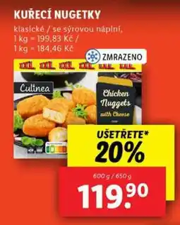 Lidl Kuřecí nugetky nabídka