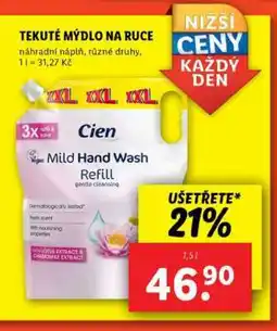 Lidl Cien Tekuté mýdlo na ruce nabídka
