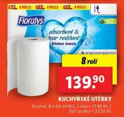 Lidl Florays Kuchyňské utěrky nabídka