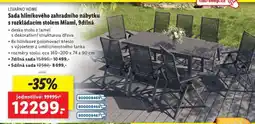 Lidl LIVARNO HOME Sada hliníkového zahradního nábytku s rozkládacím stolem Miami, 9dílná nabídka