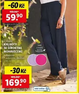 Lidl ESMARA KALHOTY SE ŠIROKÝMI NOHAVICEMI nabídka