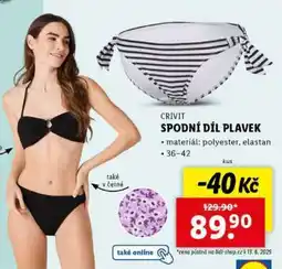 Lidl CRIVIT SPODNÍ DÍL PLAVEK nabídka