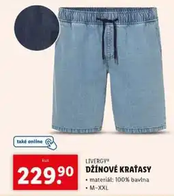 Lidl LIVERGY DŽÍNOVÉ KRAŤASY nabídka