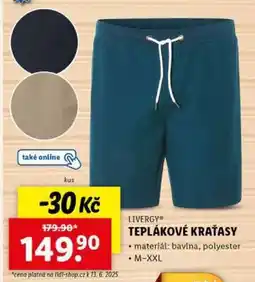 Lidl LIVERGY TEPLÁKOVÉ KRAŤASY nabídka