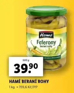 Lidl HAMÉ BERANÍ ROHY nabídka