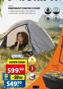 Lidl CRIVIT Kempinkový stan pro 2 osoby nabídka