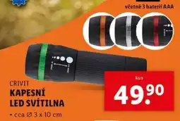 Lidl CRIVIT KAPESNÍ LED SVÍTILNA nabídka
