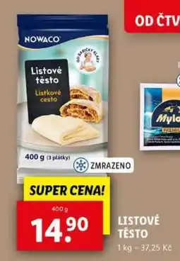 Lidl Listové těsto nabídka