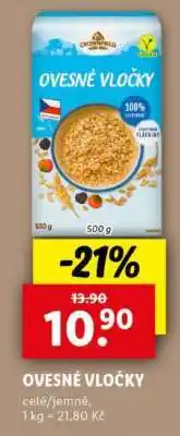 Lidl Ovesné vločky nabídka